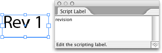 assigning script label (screenshot)