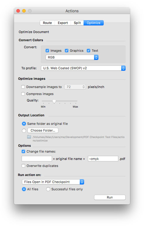 PDF Checkpoint for Mac | Optimize PDF screenshot